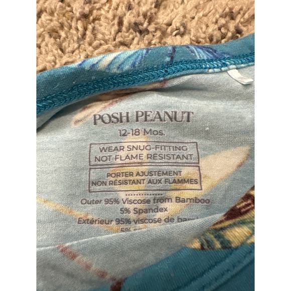 Posh Peanut Dragonfly Print 2 Piece Pajama Set Size 12-18 months - Picture 6 of 6
